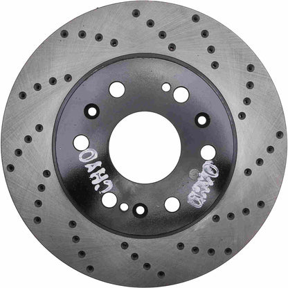 StopTech  Sport Cryo Cross Drilled Brake Rotor; Rear Left