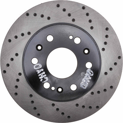 StopTech  Sport Cryo Cross Drilled Brake Rotor; Rear Left