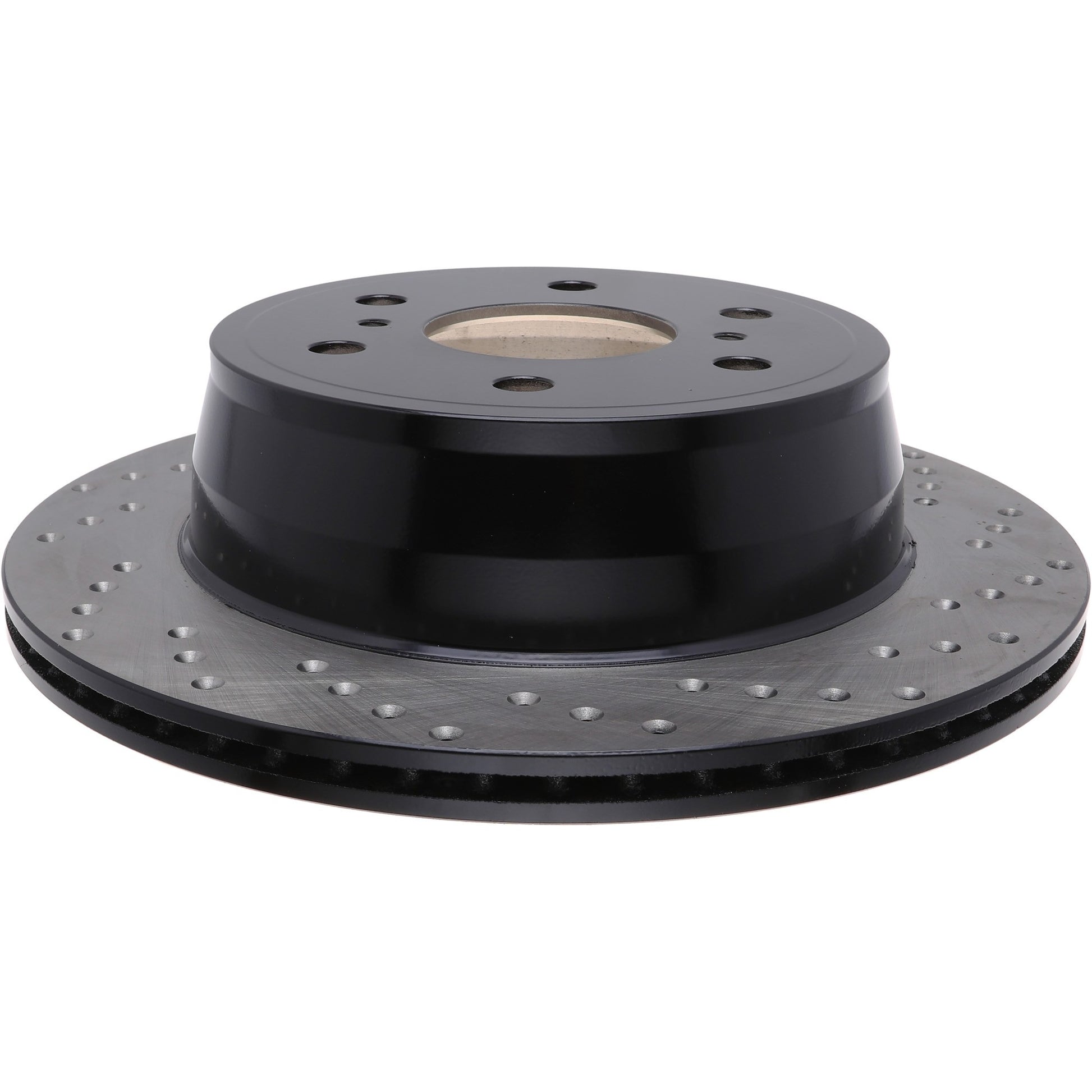 StopTech Sport Cross Drilled Brake Rotor; Rear Left