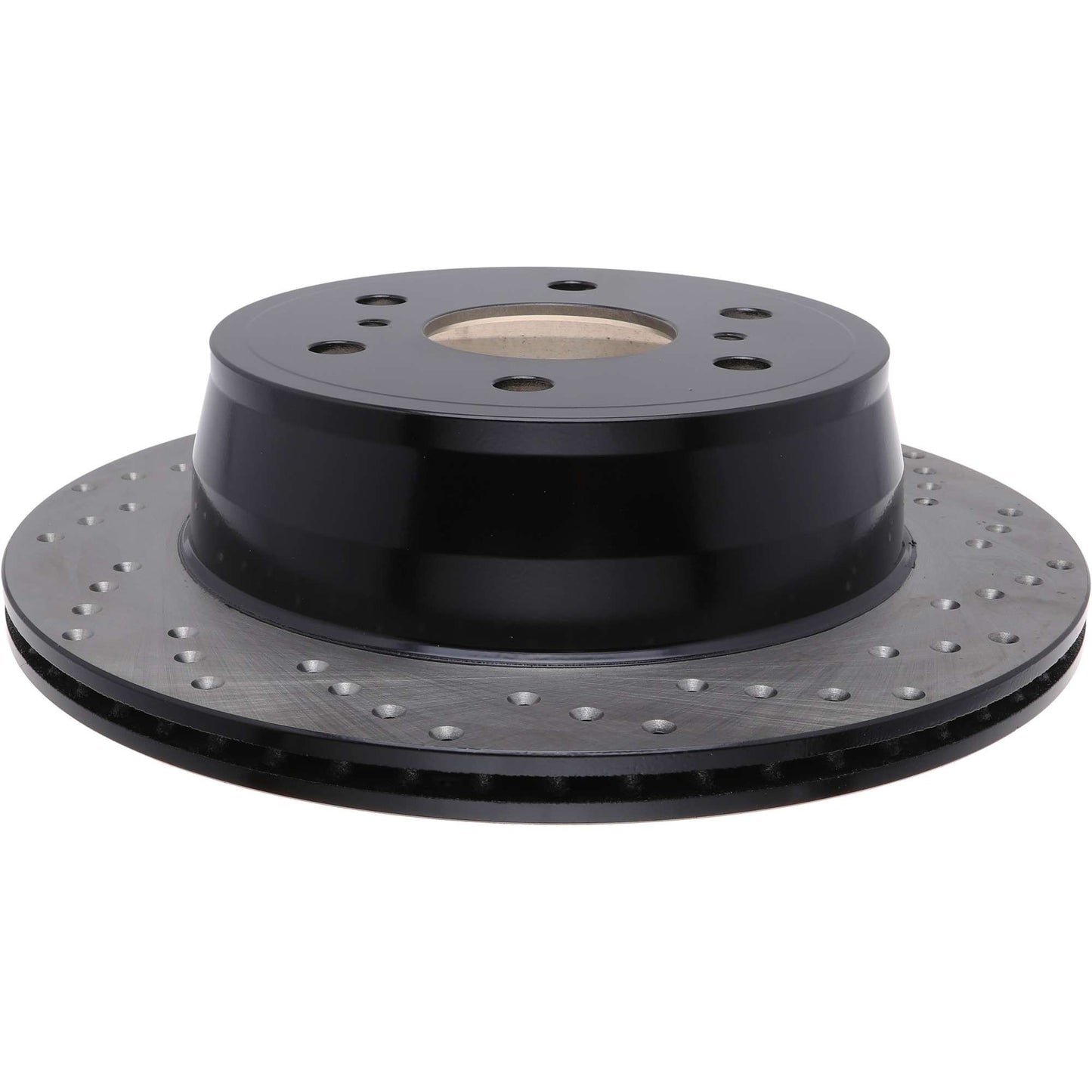 StopTech Sport Cross Drilled Brake Rotor; Rear Left