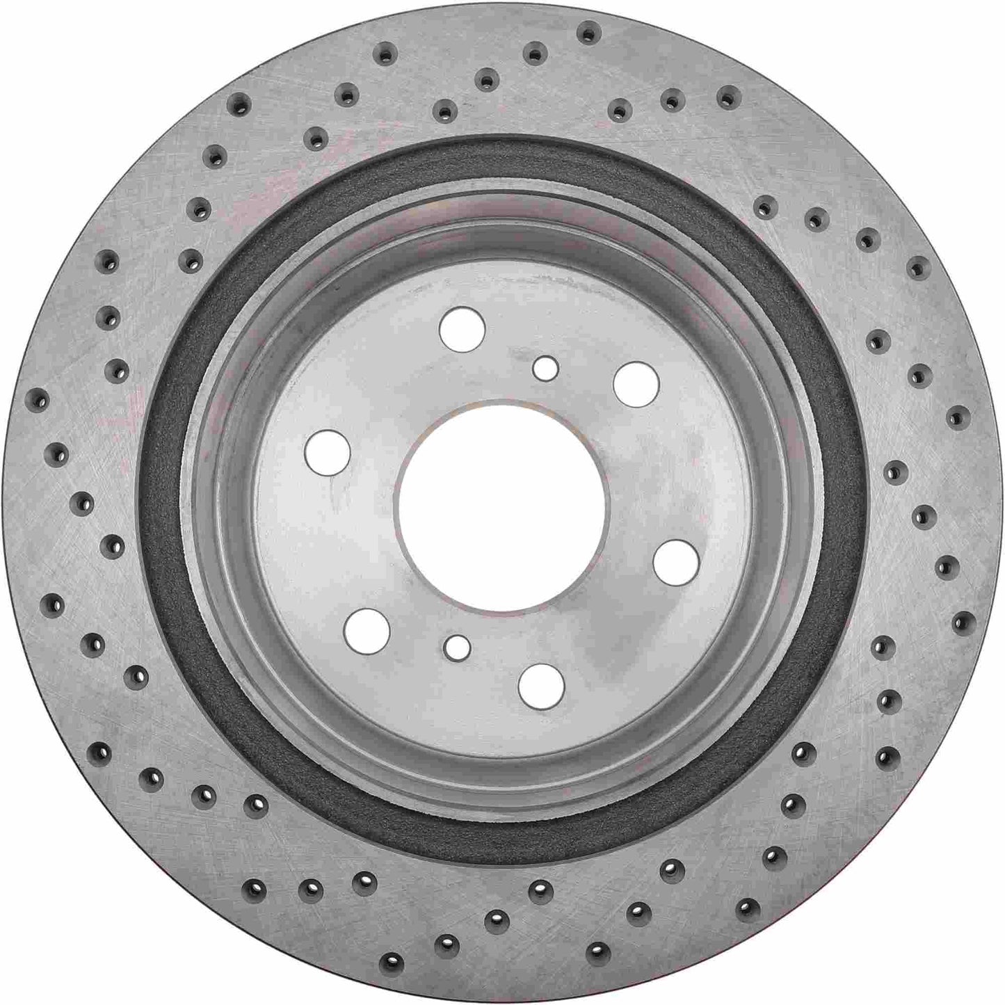 StopTech Sport Cross Drilled Brake Rotor; Rear Left