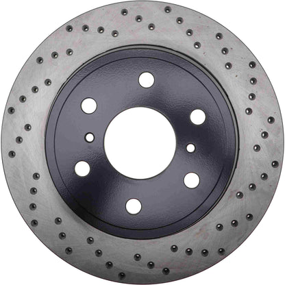 StopTech Sport Cross Drilled Brake Rotor Front and Rear Left 128.66065L