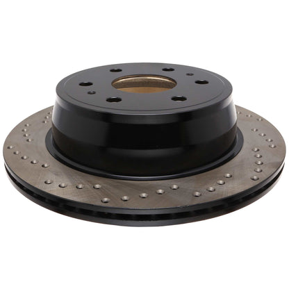 StopTech Sport Cross Drilled Brake Rotor; Rear Right