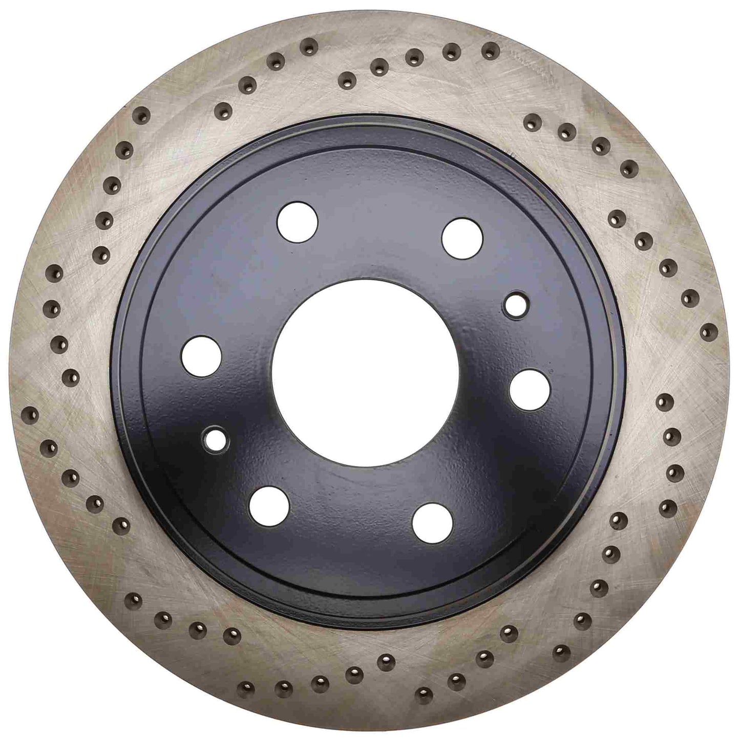 StopTech Sport Cross Drilled Brake Rotor; Rear Right