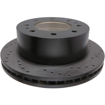 StopTech Sport Cross Drilled Brake Rotor; Rear Left