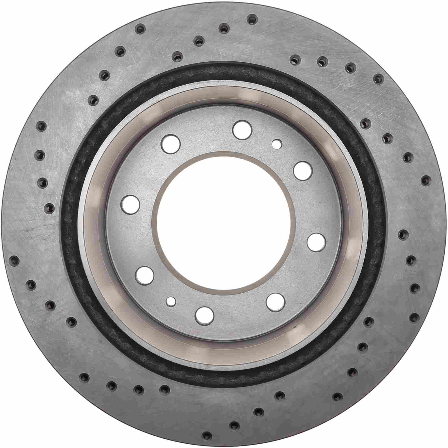 StopTech Sport Cross Drilled Brake Rotor; Rear Left