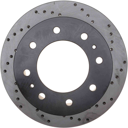 StopTech Sport Cross Drilled Brake Rotor; Rear Left