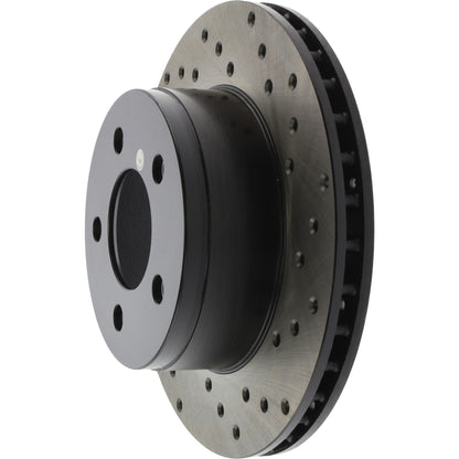 StopTech Sport Cryo Cross Drilled Brake Rotor; Front Left