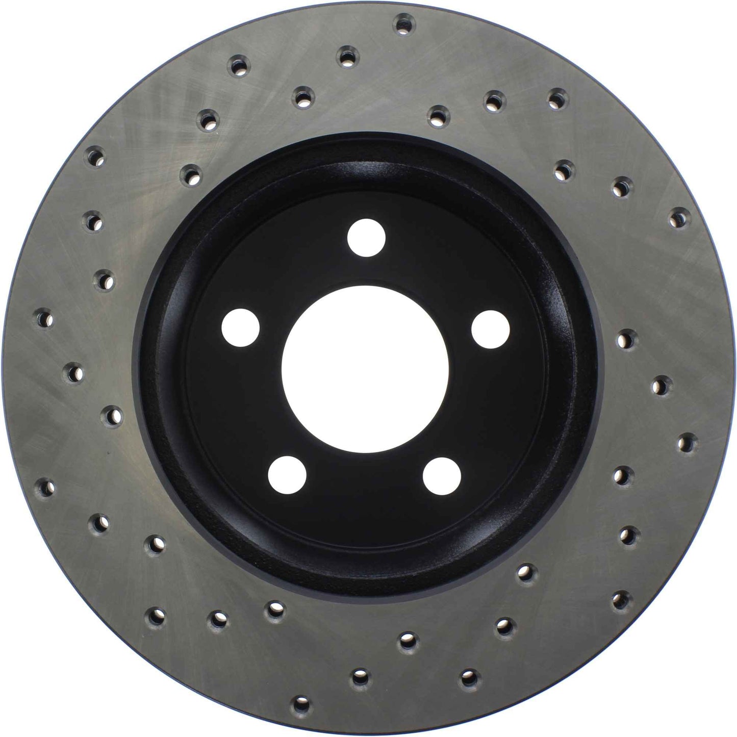 StopTech Sport Cross Drilled Brake Rotor; Front Left