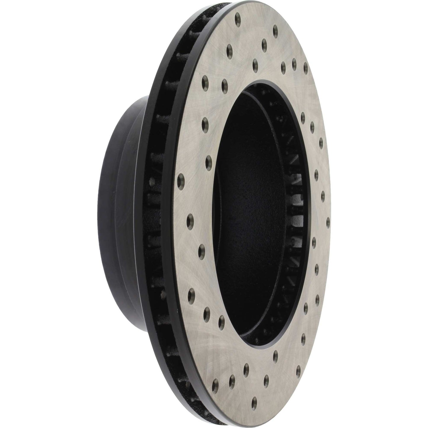 StopTech Sport Cross Drilled Brake Rotor; Front Left