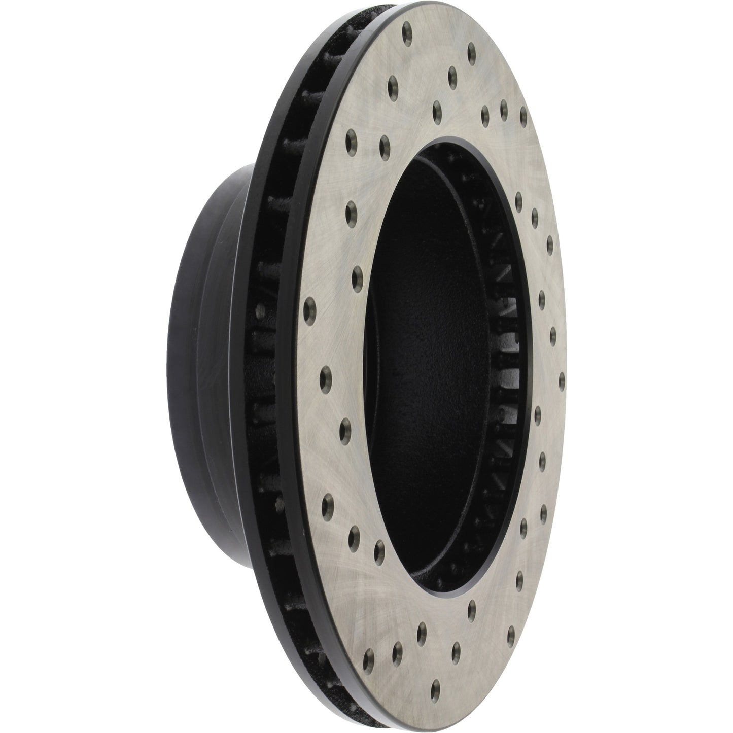 StopTech Sport Cross Drilled Brake Rotor; Front Left