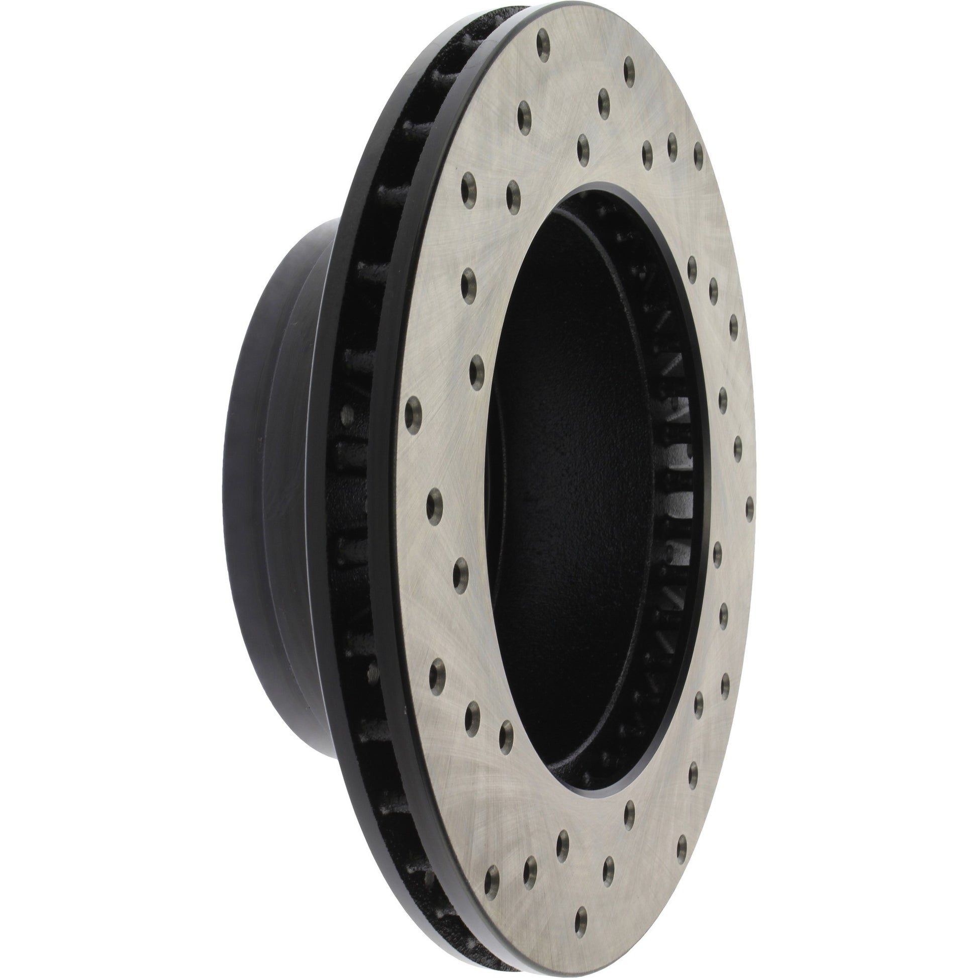 StopTech Sport Cross Drilled Brake Rotor; Front Left