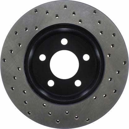 StopTech Sport Cross Drilled Brake Rotor; Front Right