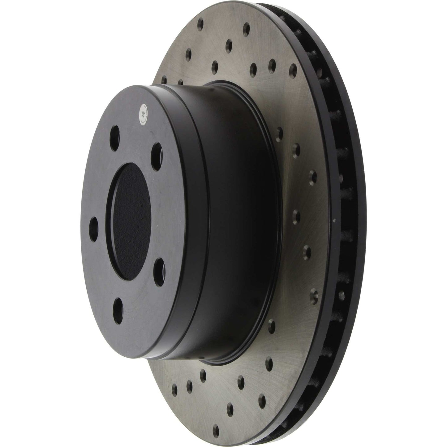 StopTech Sport Cross Drilled Brake Rotor; Front Right