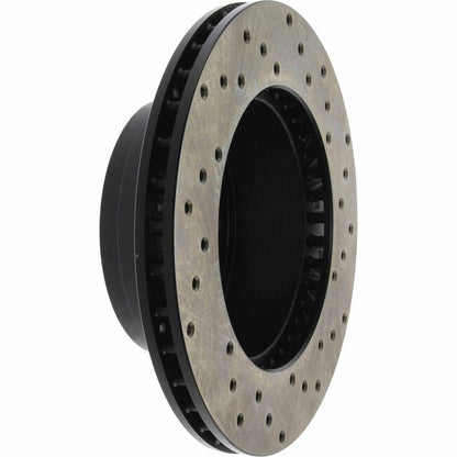 StopTech Sport Cross Drilled Brake Rotor; Front Right