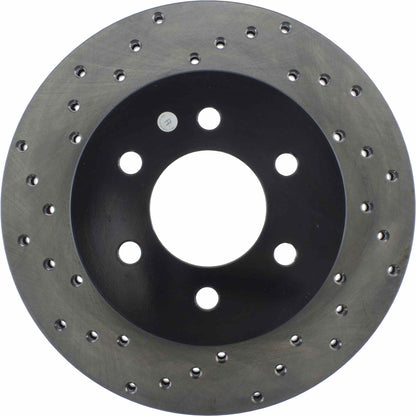 StopTech Sport Cross Drilled Brake Rotor; Front Right