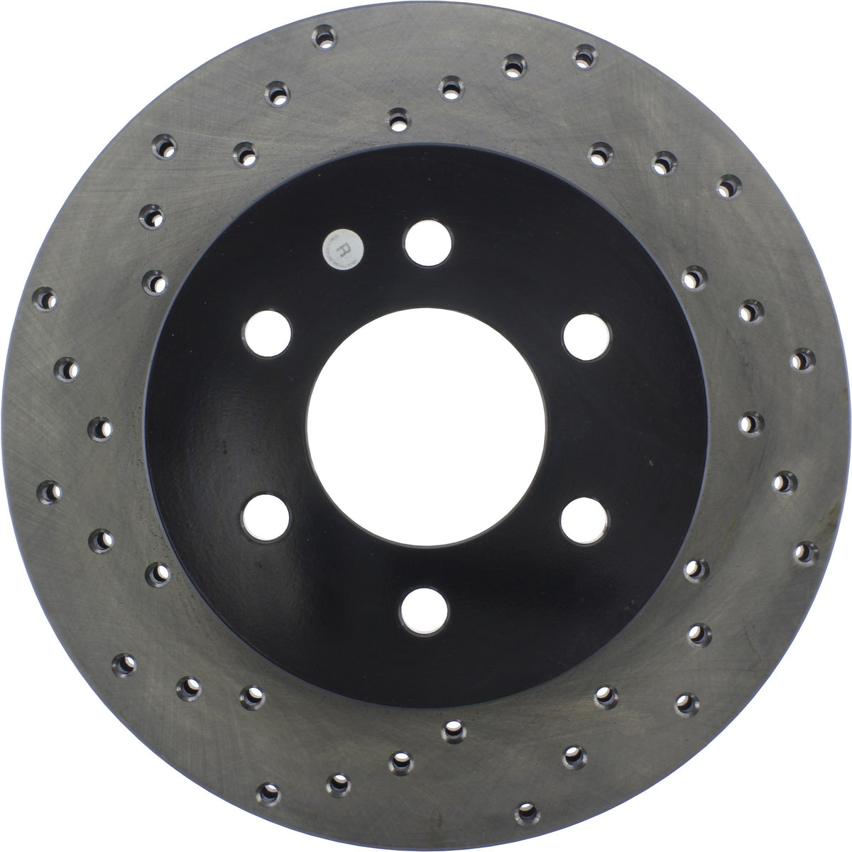 StopTech Sport Cross Drilled Brake Rotor; Front Right