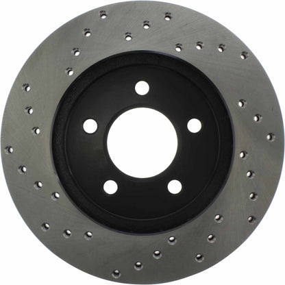 StopTech Sport Cryo Cross Drilled Brake Rotor; Front Left