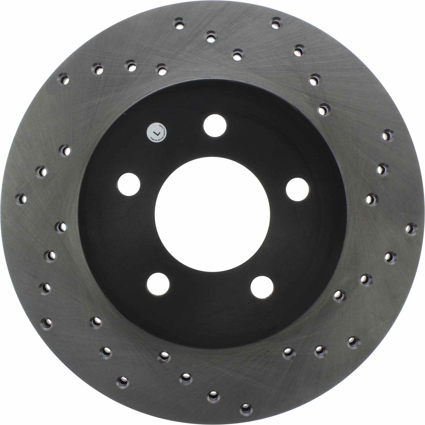 StopTech Sport Cryo Cross Drilled Brake Rotor; Front Left