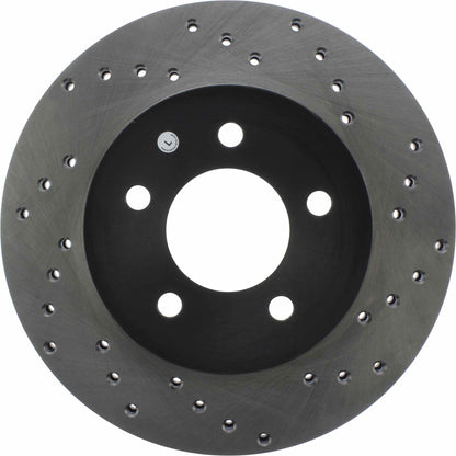 StopTech Sport Cryo Cross Drilled Brake Rotor; Front Left