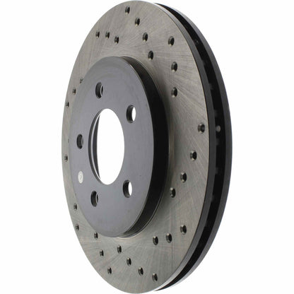 StopTech Sport Cryo Cross Drilled Brake Rotor; Front Left