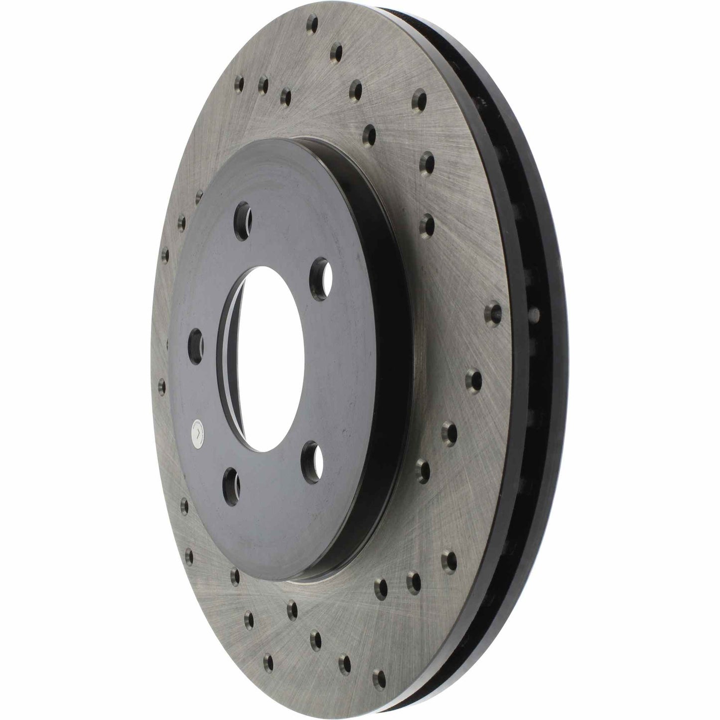 StopTech Sport Cross Drilled Brake Rotor; Front Left