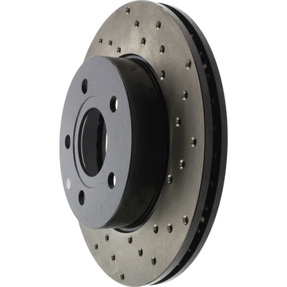 StopTech  Sport Cryo Cross Drilled Brake Rotor; Front Left