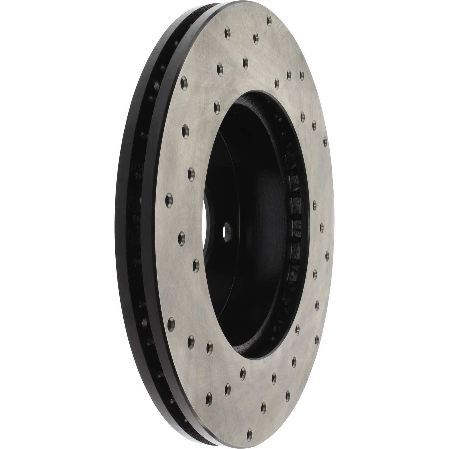 StopTech Sport Cross Drilled Brake Rotor; Front Left