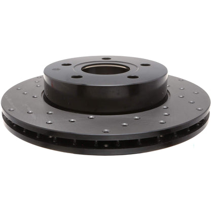 StopTech Sport Cross Drilled Brake Rotor; Front Right
