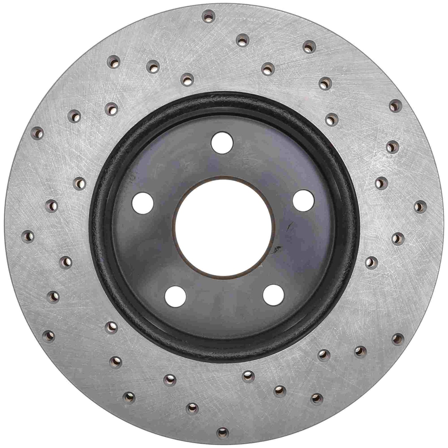StopTech Sport Cross Drilled Brake Rotor; Front Right