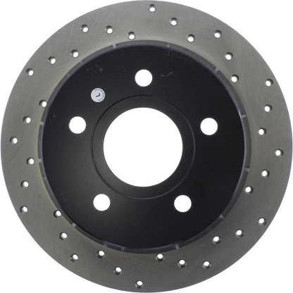 StopTech Sport Cryo Cross Drilled Brake Rotor; Rear Left