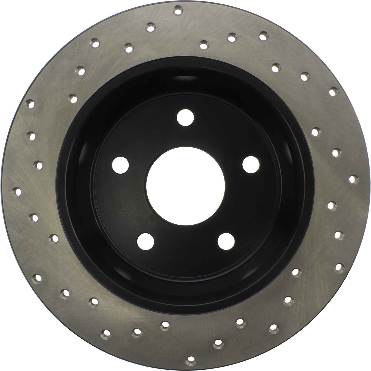 StopTech Sport Cross Drilled Brake Rotor; Rear Left