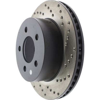 StopTech Sport Cryo Cross Drilled Brake Rotor; Front Left