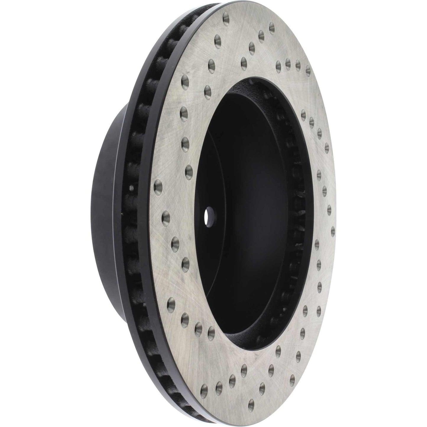 StopTech Sport Cross Drilled Brake Rotor; Front Left