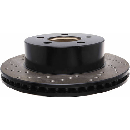 StopTech Sport Cross Drilled Brake Rotor; Front Right
