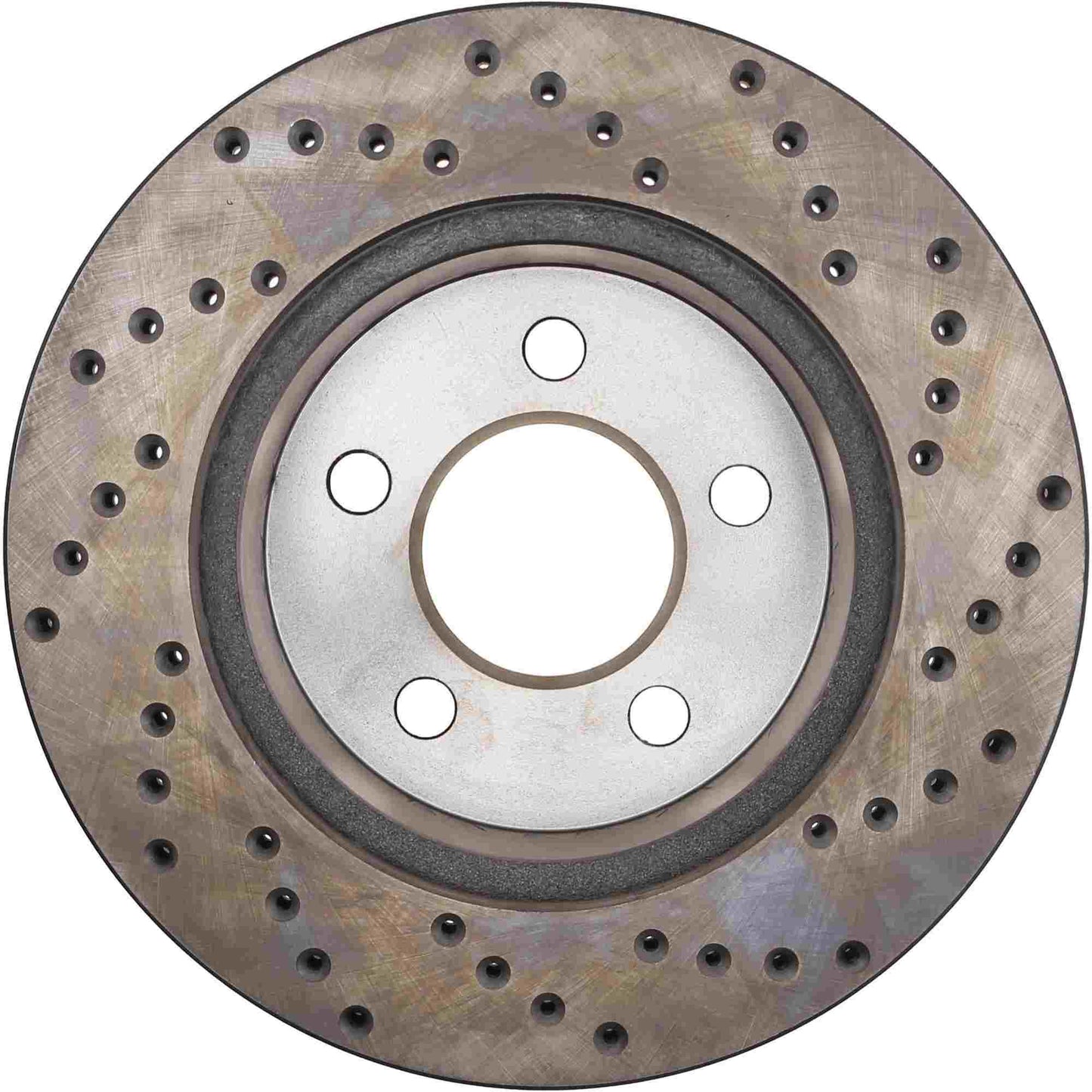StopTech Sport Cross Drilled Brake Rotor; Front Right