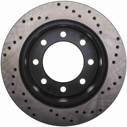 StopTech Sport Cryo Cross Drilled Brake Rotor; Front Right
