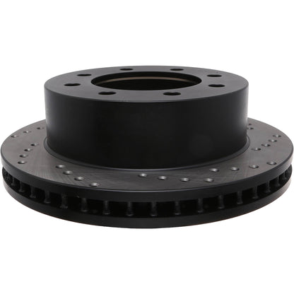 StopTech Sport Cross Drilled Brake Rotor; Front Left