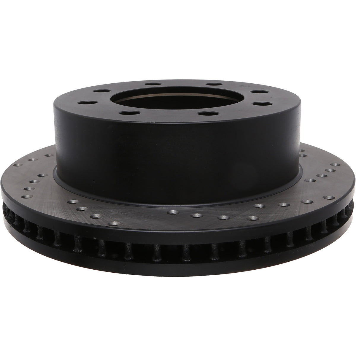 StopTech Sport Cross Drilled Brake Rotor; Front Left