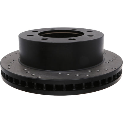 StopTech Sport Cross Drilled Brake Rotor; Front Left