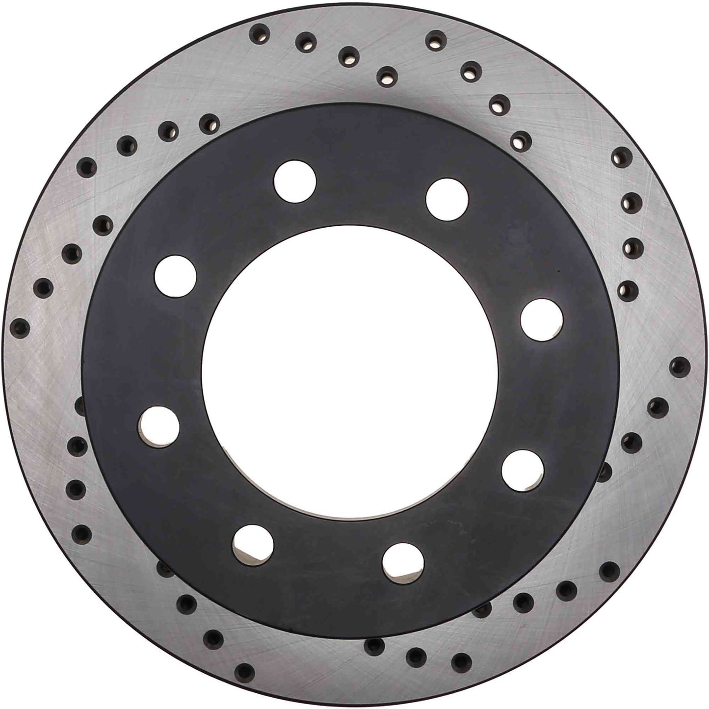StopTech Sport Cross Drilled Brake Rotor; Front Left