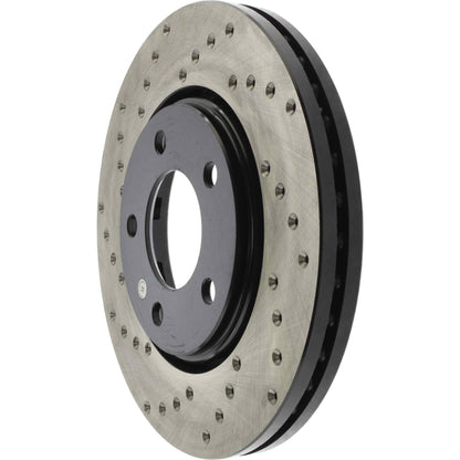 StopTech Sport Cryo Cross Drilled Brake Rotor; Front Right