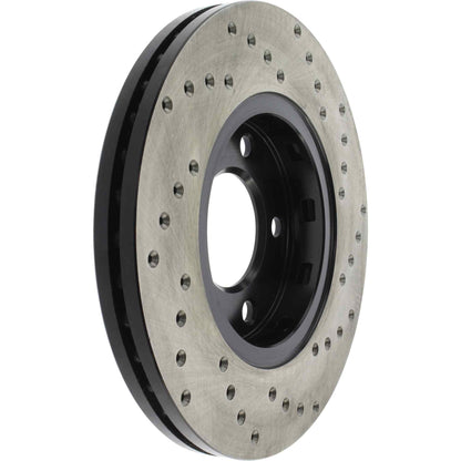 StopTech Sport Cross Drilled Brake Rotor; Front Right