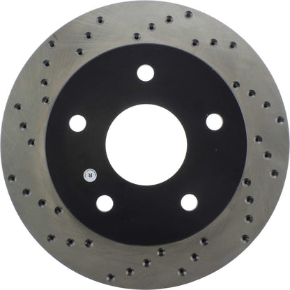 StopTech Sport Cross Drilled Brake Rotor; Front Right