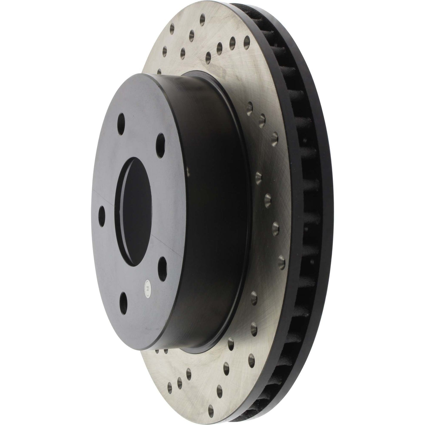 StopTech Sport Cross Drilled Brake Rotor; Front Right