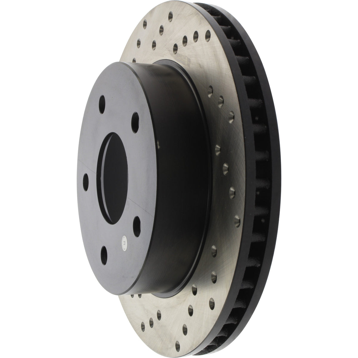 StopTech Sport Cross Drilled Brake Rotor; Front Right