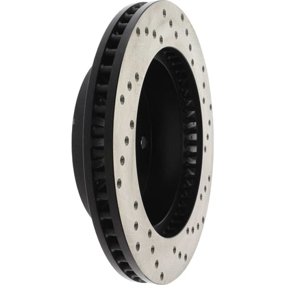 StopTech Sport Cross Drilled Brake Rotor; Front Right