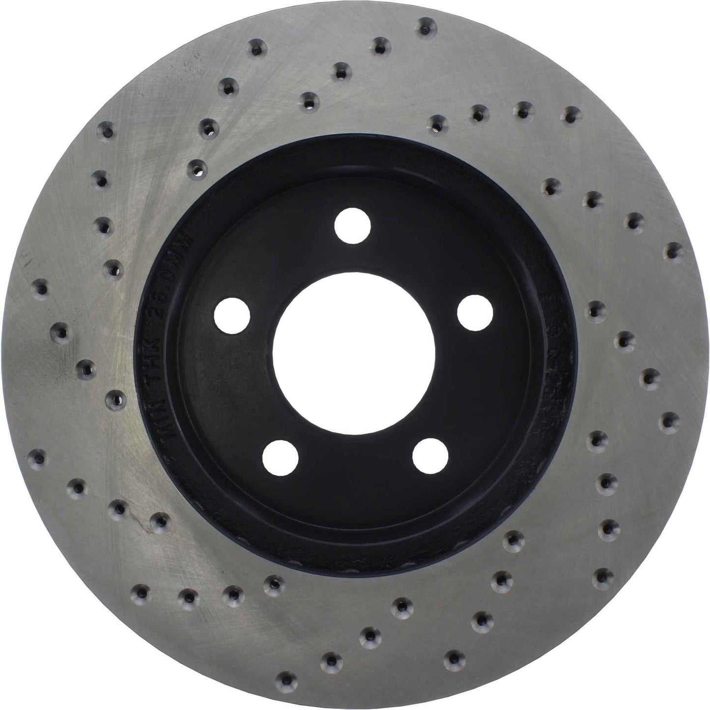 StopTech Sport Cross Drilled Brake Rotor; Front Left