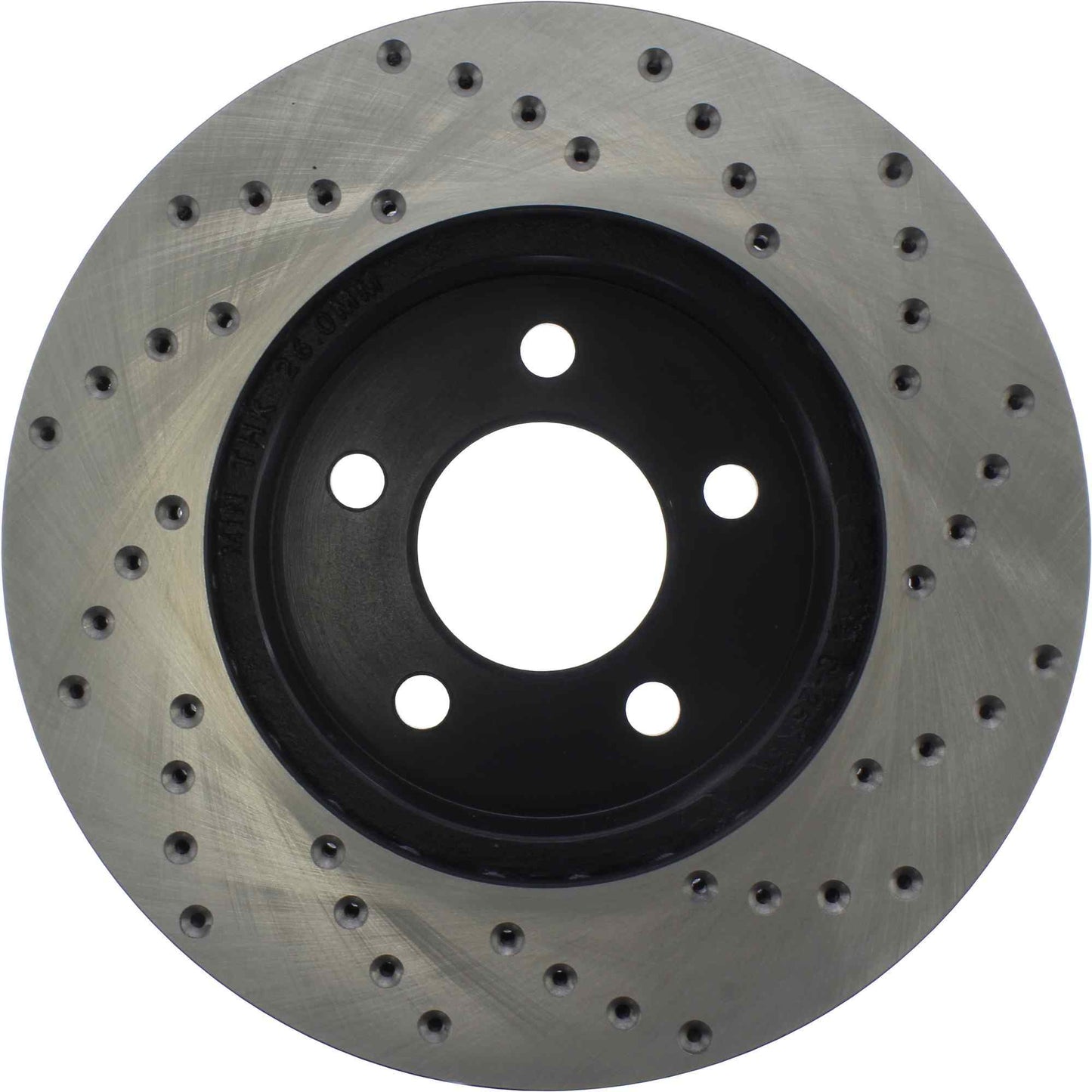 StopTech Sport Cross Drilled Brake Rotor; Front Right