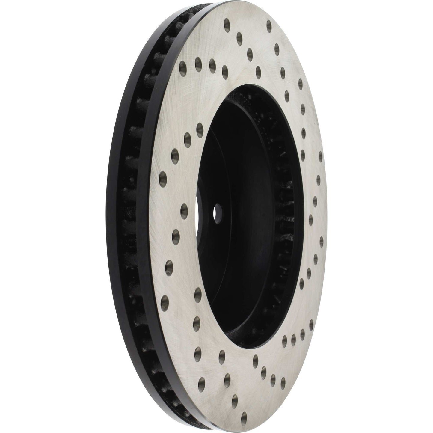 StopTech Sport Cross Drilled Brake Rotor; Front Right